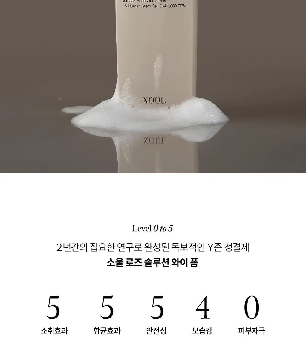 [프리미엄케어] 소울 로즈 솔루션 저자극 와이폼 150ml 상세페이지 16